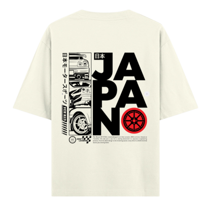 GT-R R35 "Godzilla" Japan Print Heavyweight Oversized Unisex Tee
