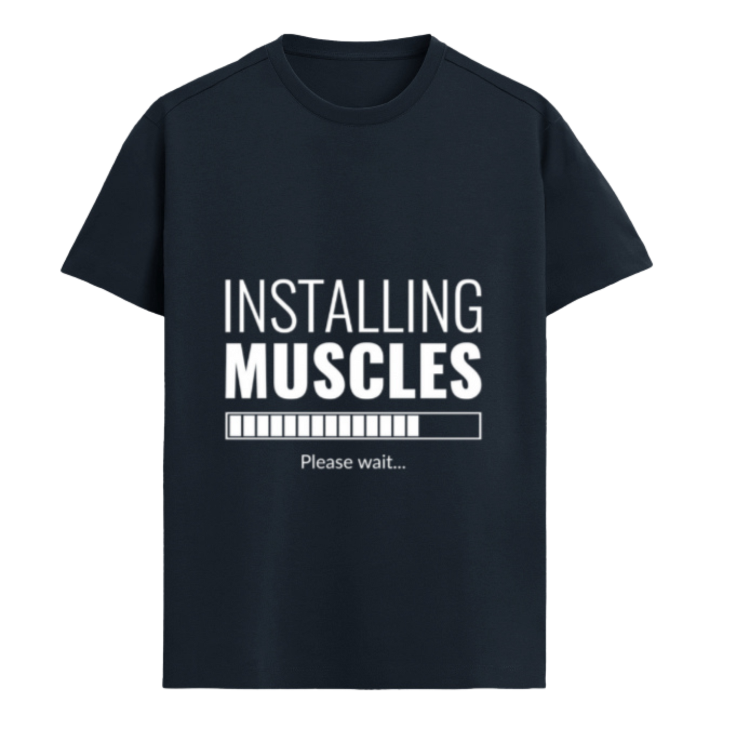 "Installing Muscles" Premium Supima Luxury Tee | Ultra-Comfortable Gym & Fitness Apparel