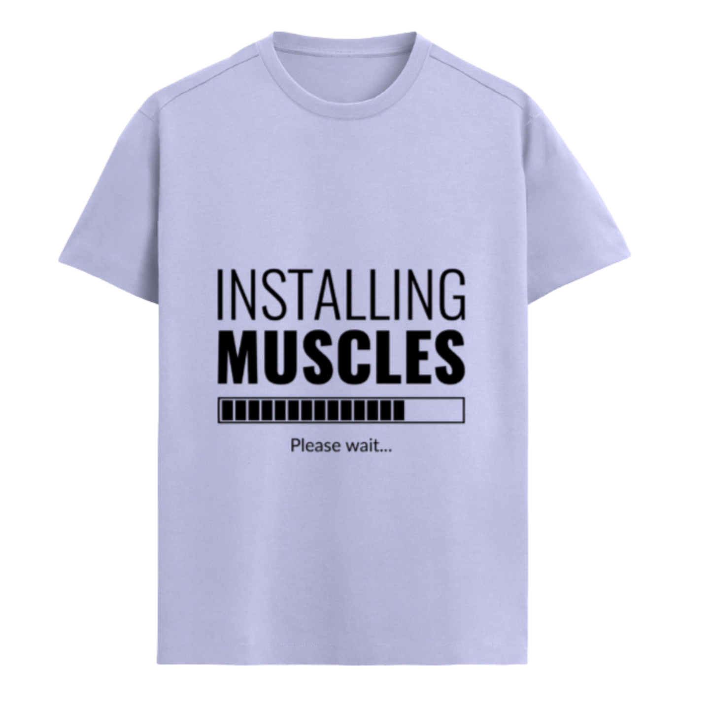"Installing Muscles" Premium Supima Luxury Tee | Ultra-Comfortable Gym & Fitness Apparel