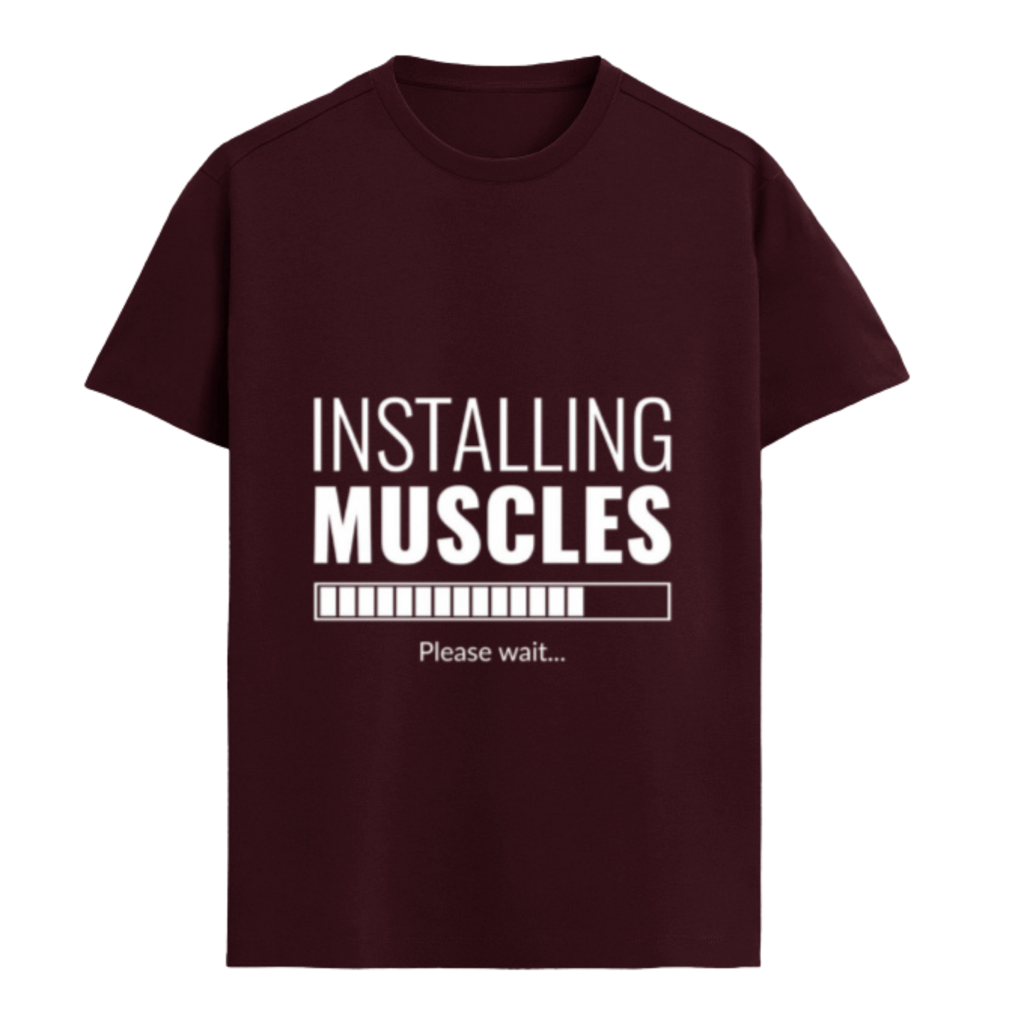 "Installing Muscles" Premium Supima Luxury Tee | Ultra-Comfortable Gym & Fitness Apparel