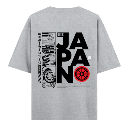 GT-R R35 "Godzilla" Japan Print Heavyweight Oversized Unisex Tee