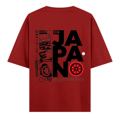 GT-R R35 "Godzilla" Japan Print Heavyweight Oversized Unisex Tee