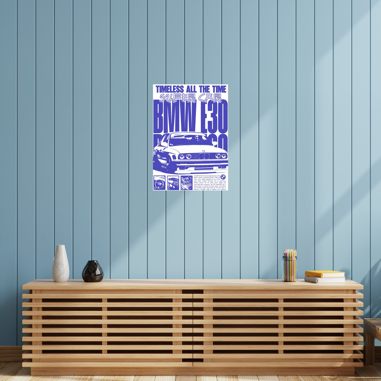 BMW E30 A3 Poster
