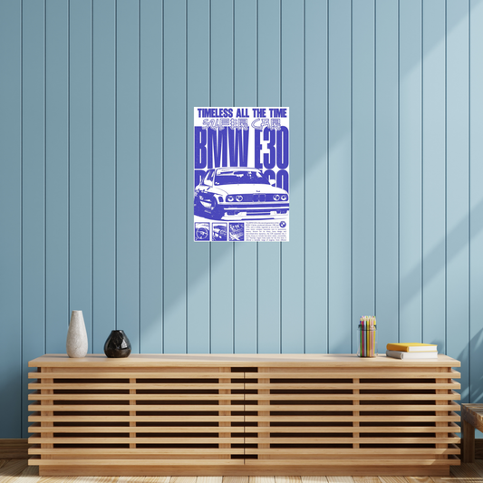 BMW E30 A3 Poster