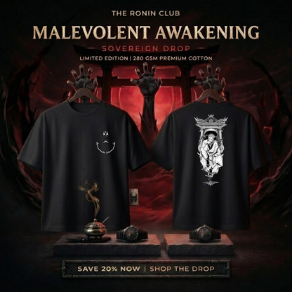 Malevolent Awakening | Sukuna Edition - The Sovereign Oversized Unisex Tee Drop