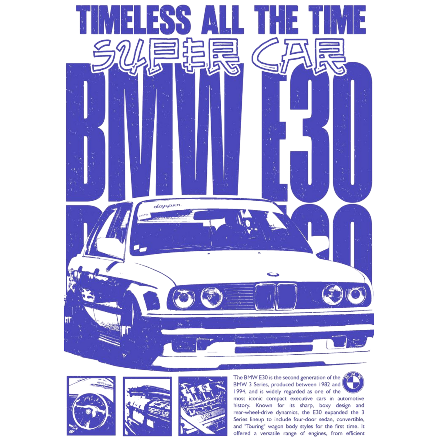BMW E30 A3 Poster