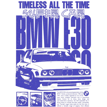 BMW E30 A3 Poster